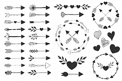 Wreaths, hearts, arrows - EPS &amp; PNG Product Image 4