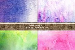 Watercolor Digital Paper Scrapbooking Handmade Product Image 3
