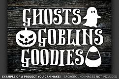 Halloween Svg files - Ghosts Goblins Goodies Svg File - 4021 Product Image 2