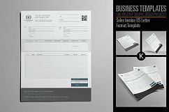 Sales Invoice US Letter Format Template Product Image 1