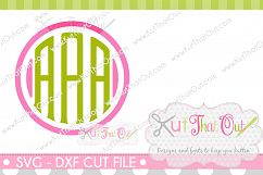 Exclusive Clubhouse Monogram Font SVG &amp; DXF Cut File Product Image 1