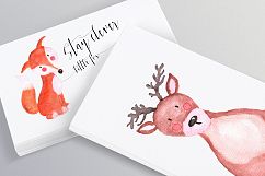 Woodland Animals Watercolor Set Product Image 4