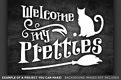 Halloween Cat Svg files - Welcome My Pretties Svg - 4030 Product Image 3