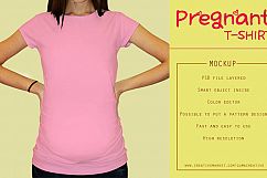 Pregnant T-shirt Mockup Product Image 4