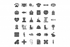 Pet Vet Line Art Icons Product Image 4