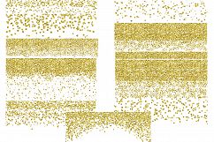 Gold Glitter Confetti borders Product Image 2