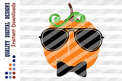 Pumpkin decor svg files Cute Pumpkin with Face Pumpkin boy Product Image 2