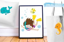 Ocean Fun  graphics and illustrations Product Image 5