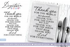 Thank you for the food we eat prayer SVG DXF Cut File Product Image 1