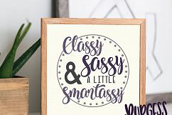 Classy Sassy &amp; a little smartassy | SVG DXF EPS PNG Product Image 2