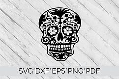 Sugar Skull SVG  Cutting File  Product Image 4
