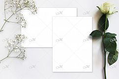 White Rose Mockup. PSD &amp; JPG. Product Image 1