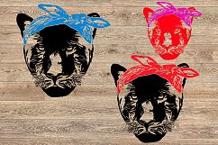 Panther Head bandana SVG Cutting Files 1031s Product Image 2