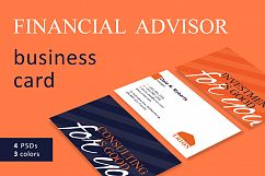 Financial Advisor Business Card Product Image 2