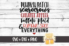 Fall List Pumpkin Patch Scarecrows - Fall SVG Product Image 2