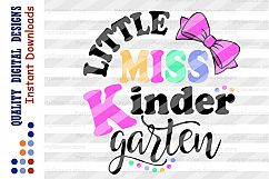 Little miss Kindergarten svg Back to school svg Teacher svg Product Image 2
