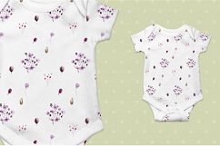 Violet Watercolor floral set Product Image 5