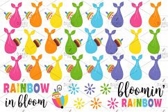 Rainbow Baby Clipart And Seamless Digital Papers Bundle Product Image 10