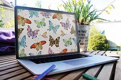 Butterflies. Watercolor set.  Product Image 9