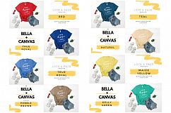 T-Shirt Mockup Bella Canvas 3001 Mega Bundle TShirt Flat Lay Product Image 21