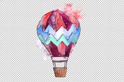 Watercolor Holiday balloons PNG set   Product Image 2