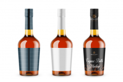 Cognac Bottle Mockup - Front View Product Image 1