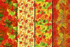 Autumn/ Fall Leaves seamless digital paper pack Product Image 4