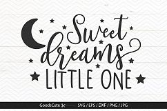 Sweet Dream Little One - SVG DXF JPG PNG EPS Product Image 1