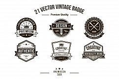 21 Vintage Badges (CLEAR &amp; CRACK) Product Image 4