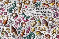 Ice Cream Cartoon Objects Set Product Image 2