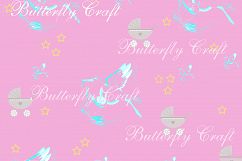 Sweet dreams digital paper, Baby shower paper, Baby girl digital paper, Baby girl printables, Kids paper, goodnight papers, Nursery Papers Product Image 10