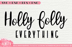 Holly Folly everything | Christmas | SVG, DXF Cutting File Product Image 1