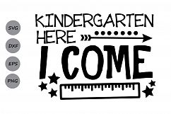 kindergarten here I come svg, kindegarten svg, school svg. Product Image 1
