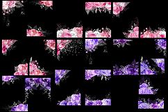 5x7 Pink Lavender and Silver Floral Overlays Product Image 2