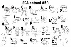 SEA animal ABC &amp; coloring pages  Product Image 2