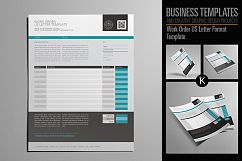 Work Order US Letter Format Template Product Image 1