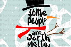 Some People Are Worth Melting For Svg Dxf, Eps, Png Product Image 1