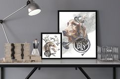 Hunter dogs Watercolor Set Product Image 8