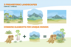 Dinosaurs. Vector clip arts. Product Image 4