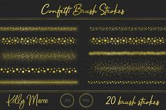 Gold Confetti Brush Strokes Product Image 3