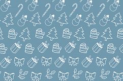 Christmas elements hand drawing pattern Product Image 1