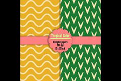 10 Seamless Tropical Color Digital Papers, Polka Dot, Heart Product Image 3