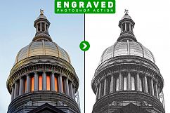 Engraved Photoshop Action Product Image 1