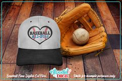 Baseball Fans/Family Hearts Bundle - Vector Cut Files - SVG Product Image 3
