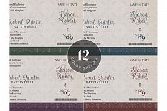 Wedding Boarding Pass Invitation Template Product Image 5