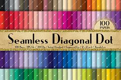 100 Seamless Diagonal Dot Line Digital Papers Product Image 1