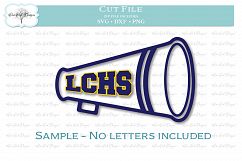 Cheer Megaphone Outline - SVG DXF PNG Product Image 2