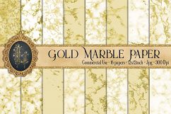 16 Luxury Gold Glitter Marble Texture Digital Papers Product Image 1