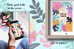 Tropical Cutouts Clipart Set- Vector and Raster . Product Image 6