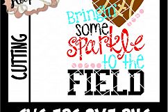 Bringin Some Sparkle To The Field - Football SVG Cutting Fil Product Image 2